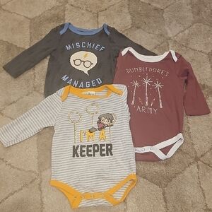 Warner Bros. Harry Potter Baby One Piece Long Sleeve Bodysuit